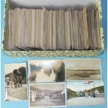 Approximately 660 loose UK topographical postcards.