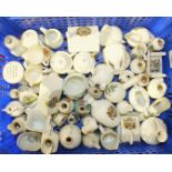 Approximately fifty pieces of crested ware china.