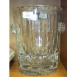 A lead glass Champagne bucket, the base marked 'Cristal, Lemberg' and etched 190/500, 25cm high,