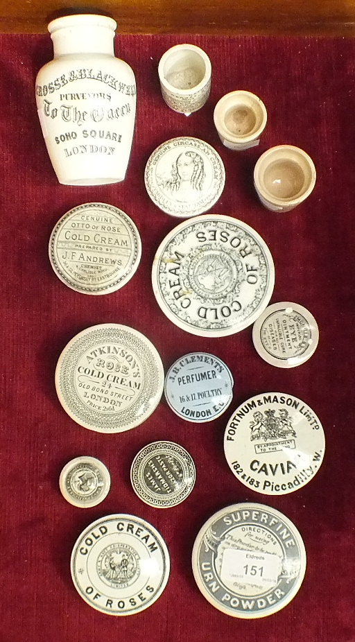 A 'Burgess's Anchovy Paste' pot lid and twenty-four other 19th century advertising pot lids and - Image 3 of 13