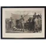 After Henry Tanworth Well RA, WIMBLEDON 1872 - Figures at the Wimbledon rifle range: H W Heaton (