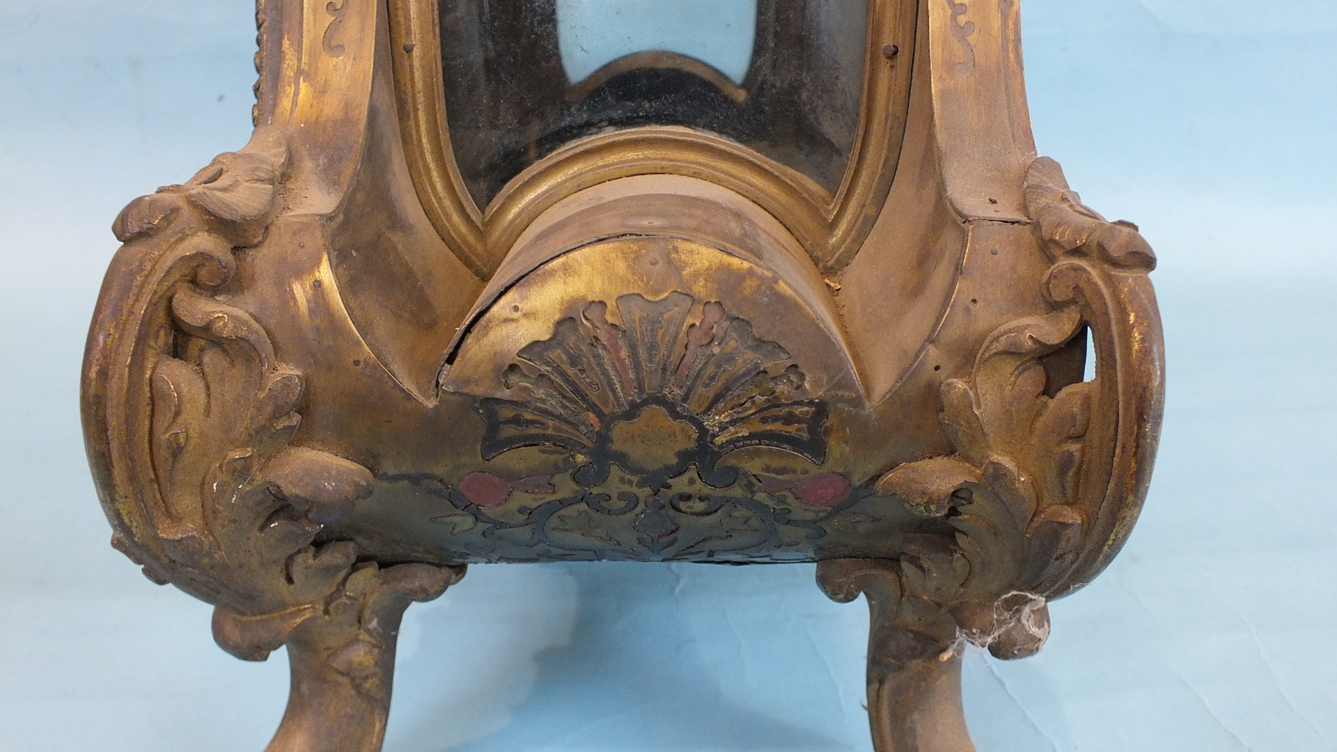 An 18th Century French large Boulle bracket clock of overall balloon shape, the case embellished - Image 5 of 8