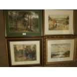 A collection of mainly 20th watercolours, including M Hislop, The Island of Mull, off Scotland, (