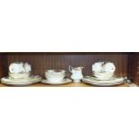 Thirty-three pieces of Royal Albert Old Country Roses tea ware.