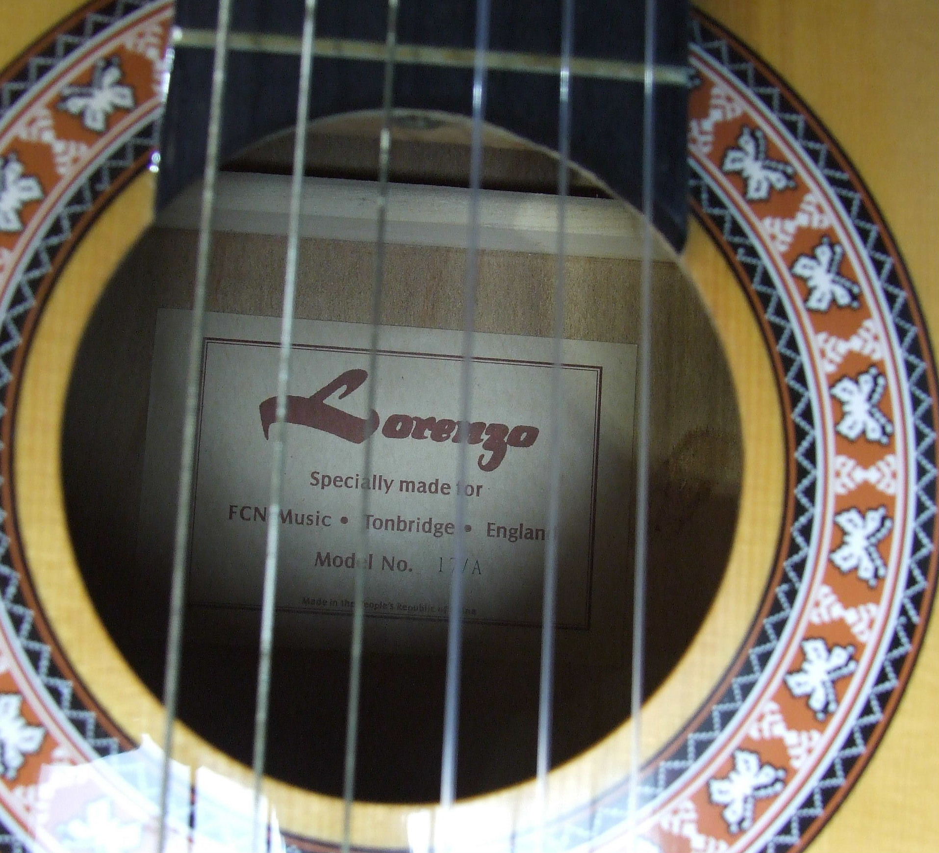 A Lorenzo Model 17/A six-string acoustic guitar in carrying case. - Image 2 of 4