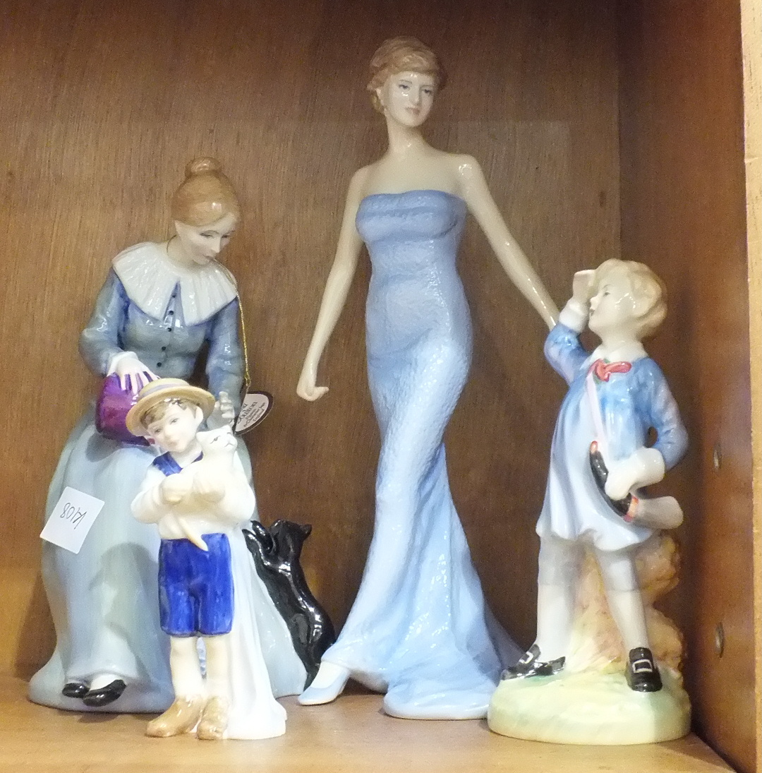 A group of four Royal Doulton figurines, 'Dorothy' HN3098, 'Little Boy Blue' HN2062, 'Special