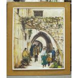 G Soden, 'Sidon (Lebanon), Busy street scene', signed oil on canvas, dated '70, 52 x 67cm and