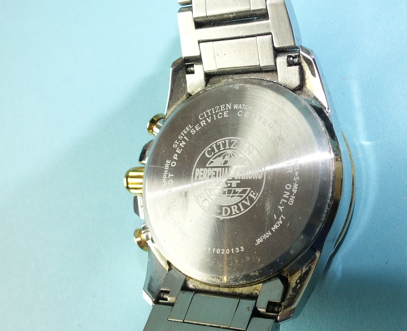 A Citizen Ecodrive Perpetual Calendar WR200 stainless steel wrist watch, boxed, with outer box and - Image 3 of 4