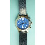 Chopard, a mid-size quartz calendar chronograph Godolphin wrist watch, model no.8900, c2005, with