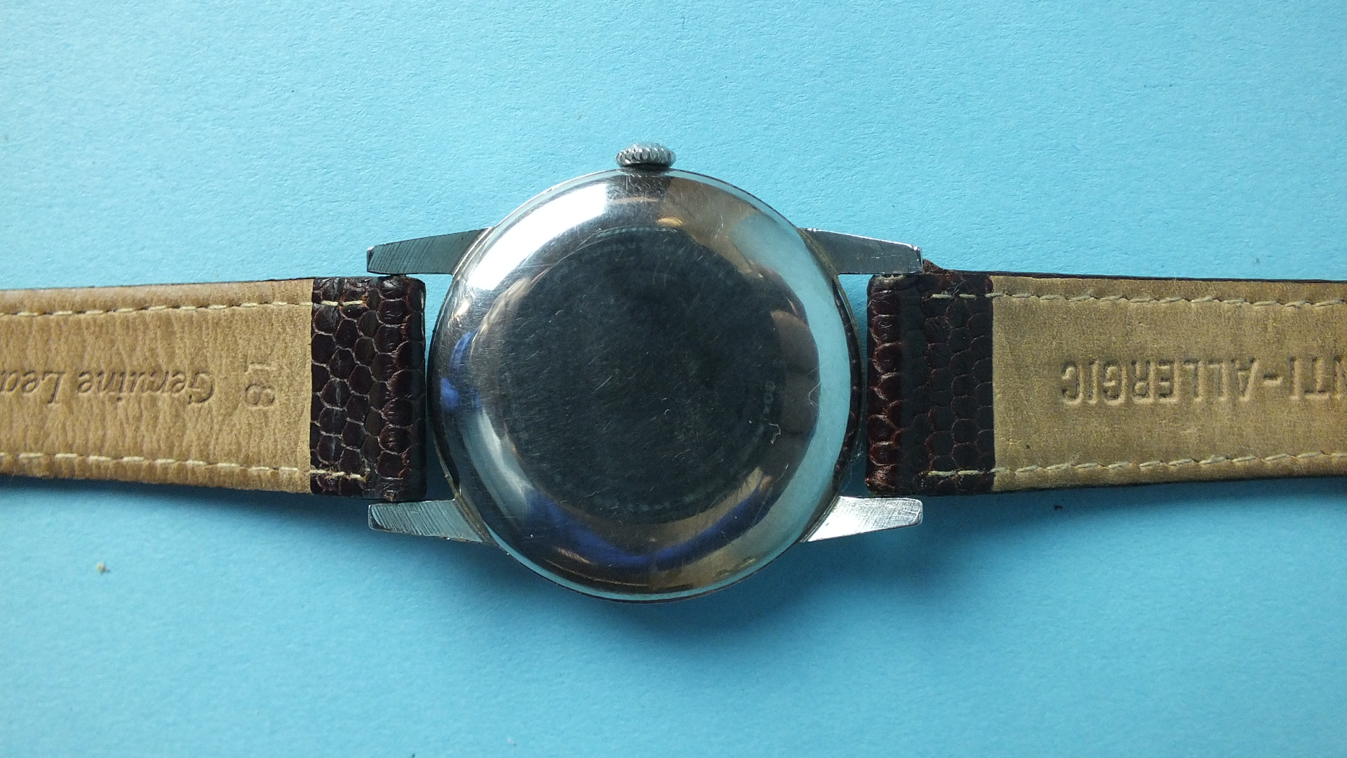 Longines, a gent's steel-cased wrist watch c1960's, the silvered dial with seconds subsidiary, 35mm, - Image 2 of 2