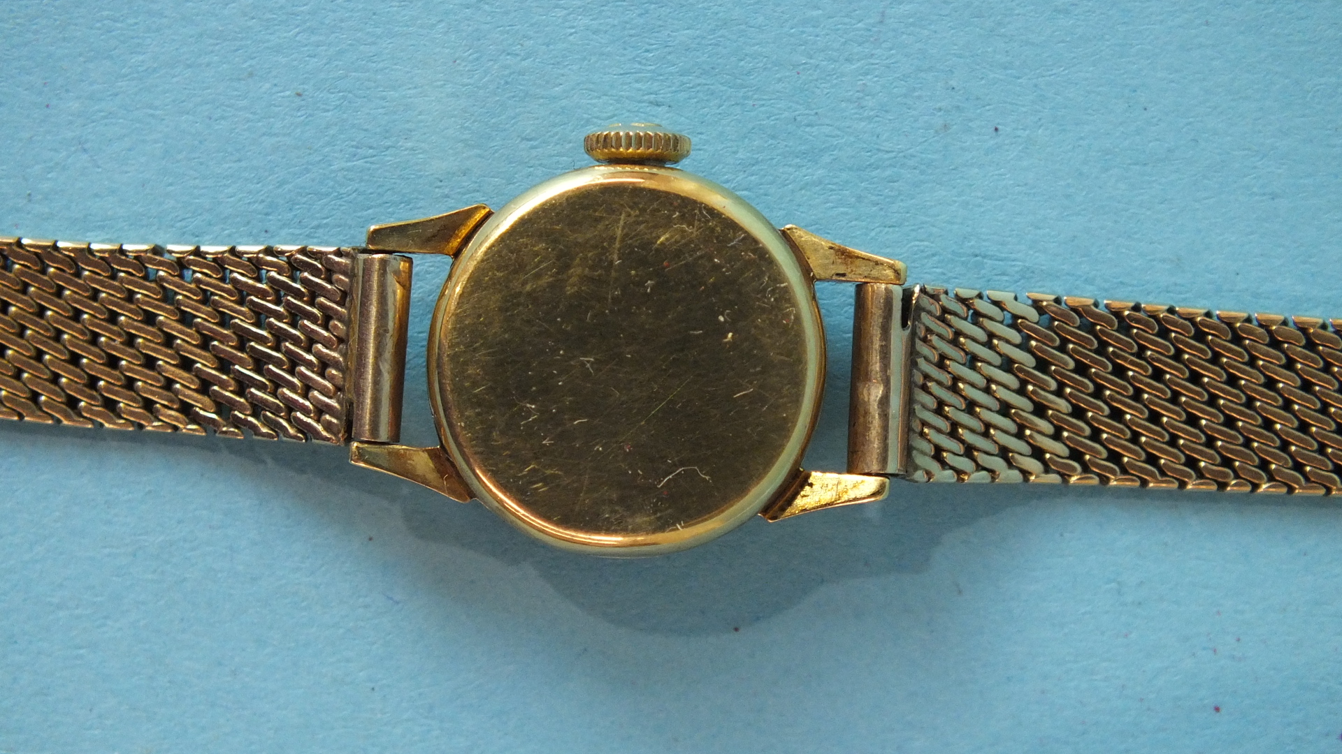 Omega, a lady's Omega De Ville mechanical wrist watch, the 15mm circular face with baton numerals, - Image 2 of 3