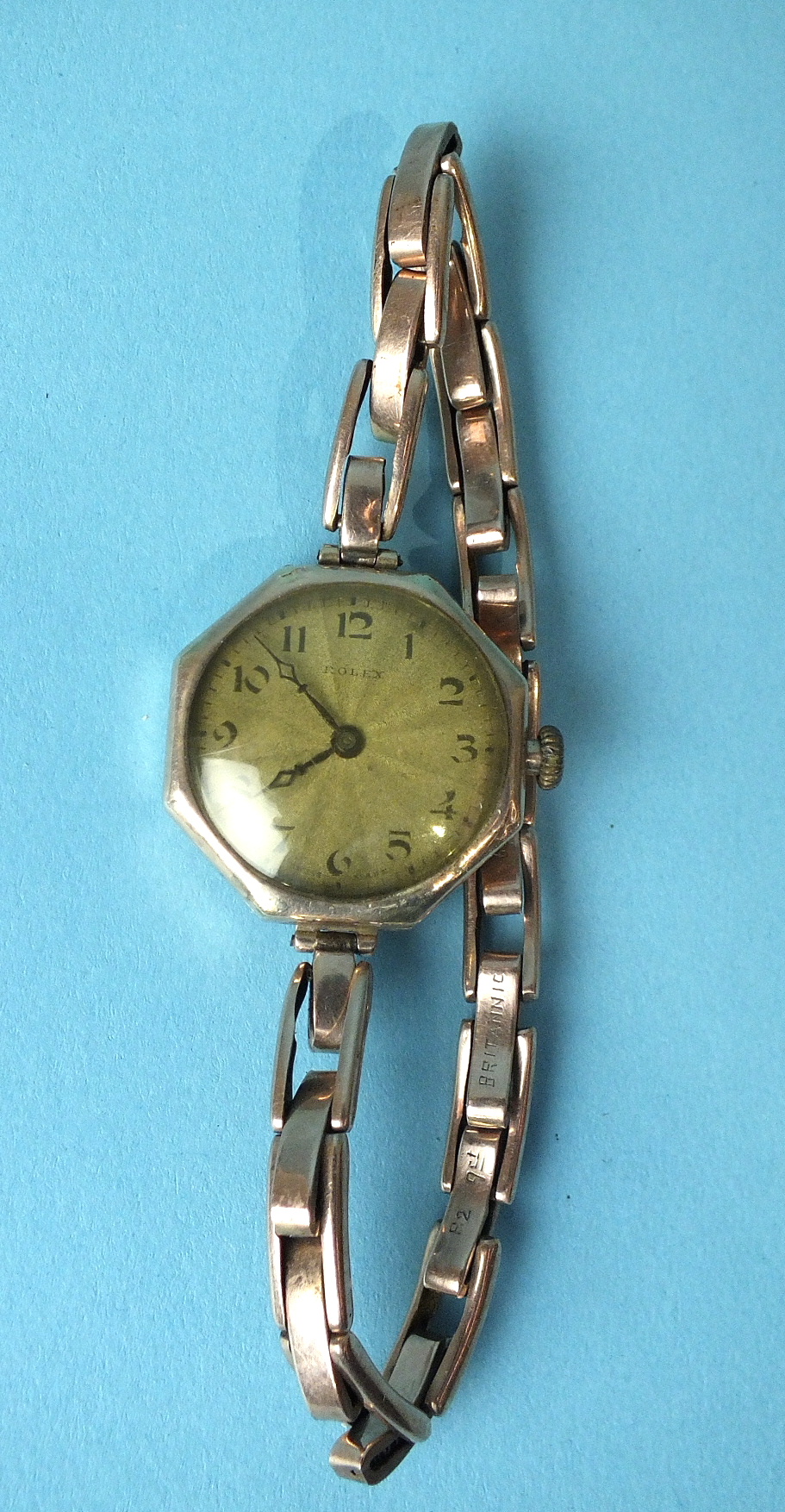 Rolex, a lady's 9ct gold octagonal-cased wrist watch, 1939, with 15-jewel movement, signed 'Rolex' - Image 2 of 5