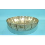 A circular lobed shallow bowl, 17cm diameter, London 1910, ___8½oz.