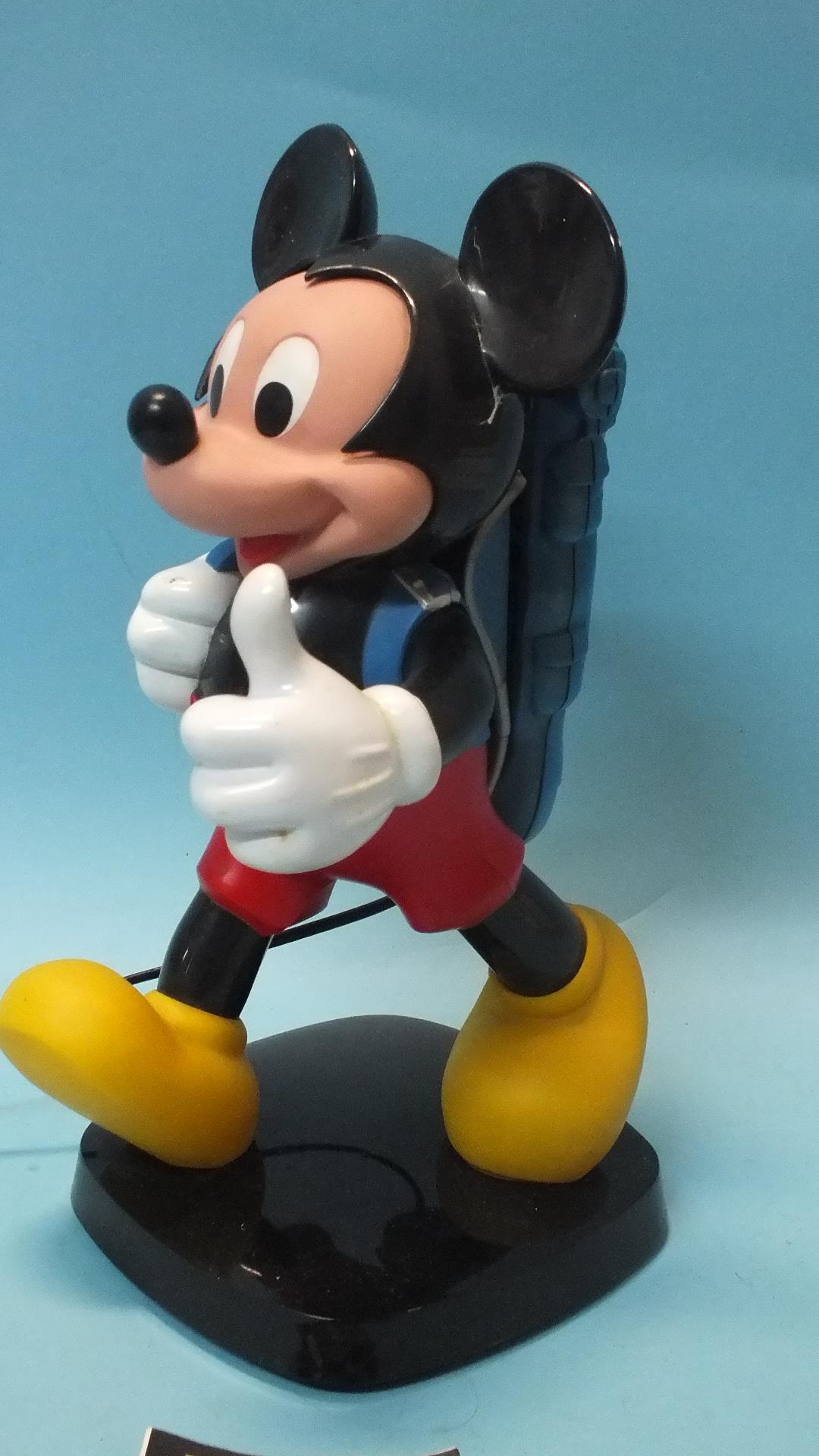 A Mickey Mouse telephone by Tele-Concept, Tyco, 35cm high, with leaflet. - Image 2 of 2