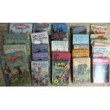 Johns (Capt. W E), four Deans Biggles volumes with dwrps, The Champion Annual for Boys, 1947 and