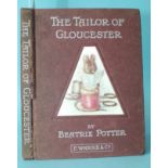 Potter (Beatrix) The Tailor of Gloucester, 1st edn, 2nd printing, two pairs of end papers,