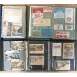 Four albums of railway ephemera, early-20th century onwards, including tickets, FDC, leaflets,