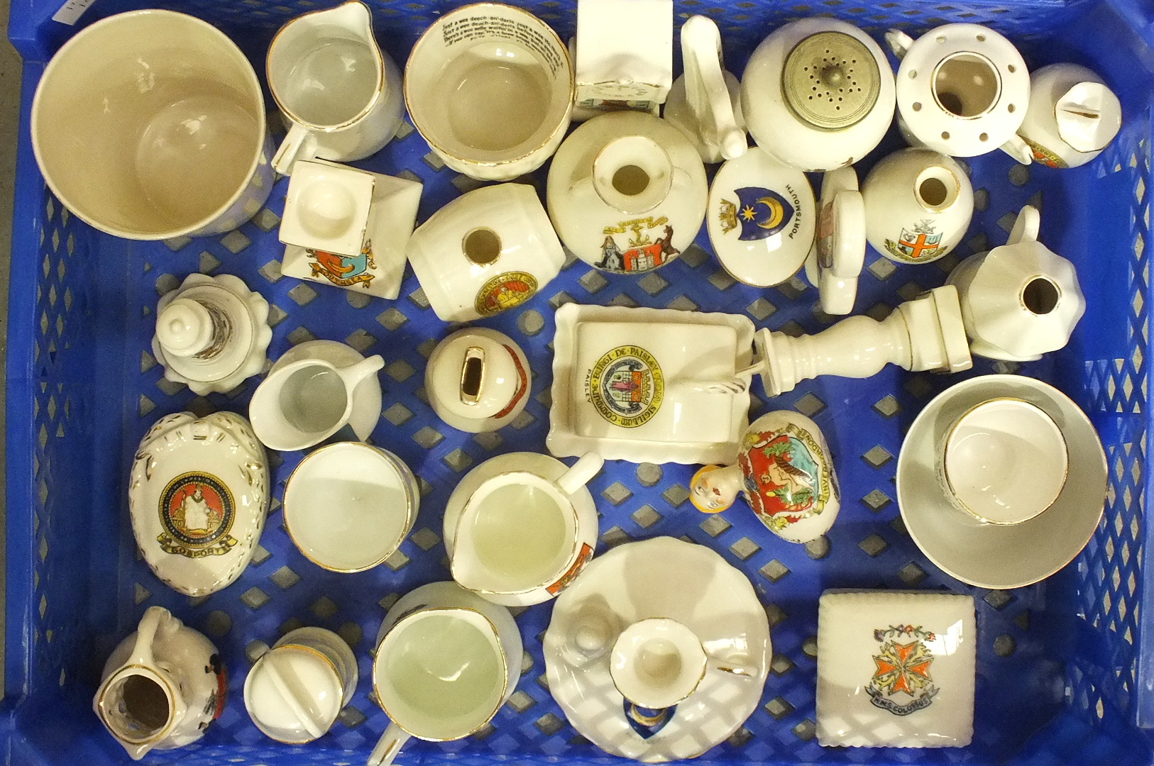 Approximately forty pieces of crested ware, including Arcadian 'Little Bird' with flapper, ( - Image 2 of 2