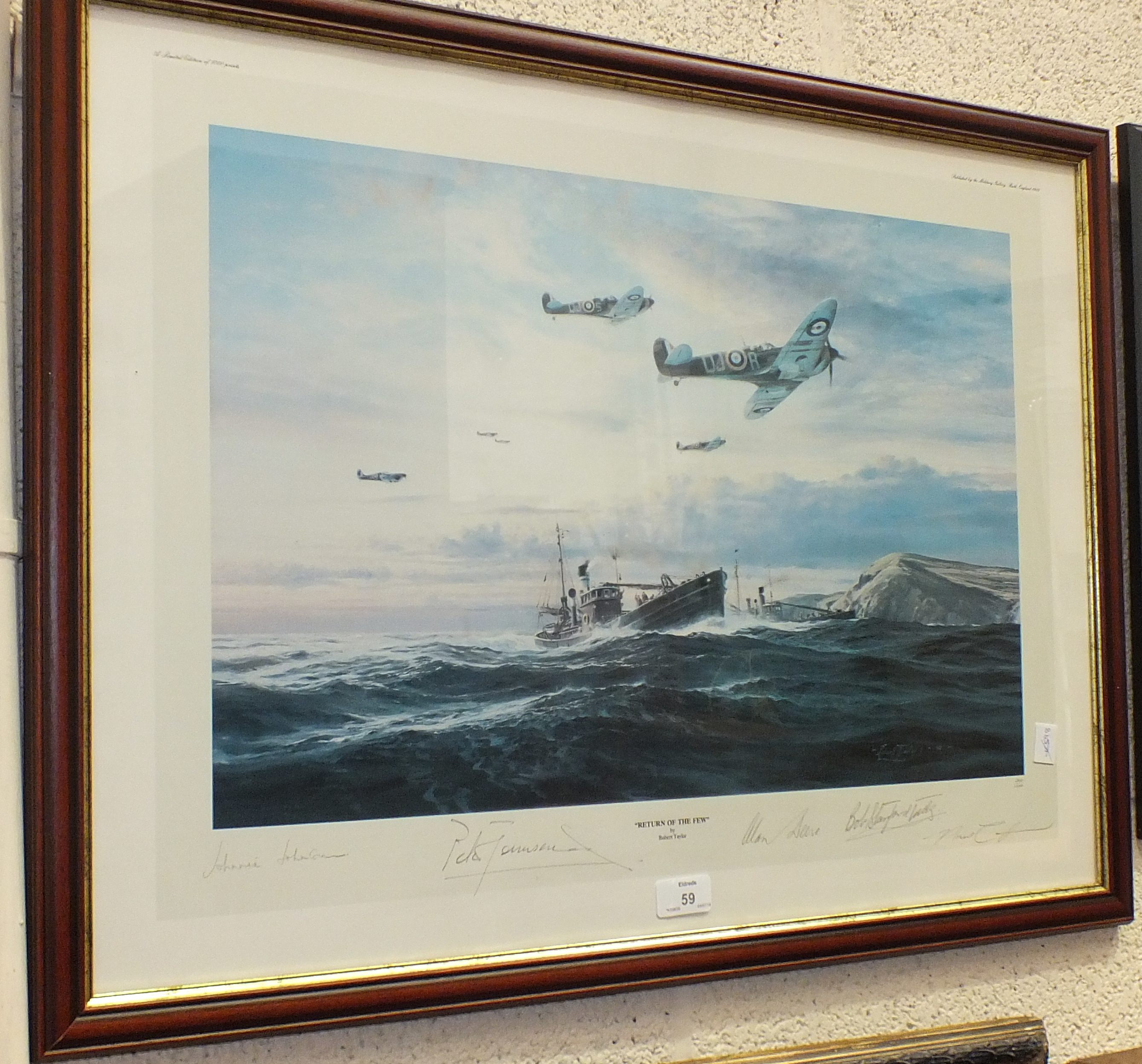 After Robert Taylor 'Return of The Few', a limited edition coloured print signed by the artist,