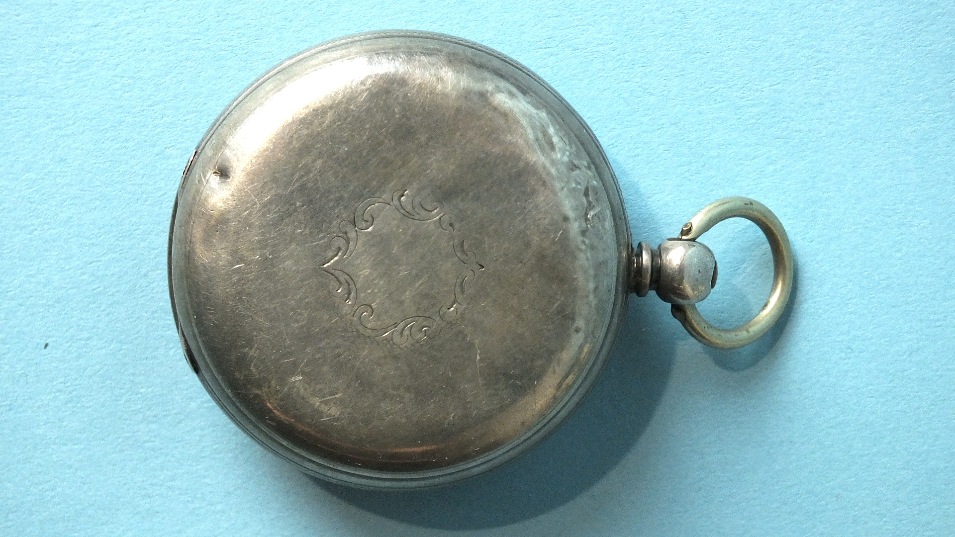 A Victorian silver-cased pocket watch, the white enamel dial marked 'W Williams, Swansea', with - Image 2 of 3