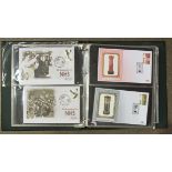 A large collection of mainly modern commemorative covers in albums and loose, in two boxes, with