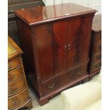 A reproduction mahogany finish Hi-Fi cabinet and other reproduction furniture.