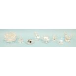 A collection of seven boxed Swarovski crystal animal figures, comprising: butterfly (x2), Beagle