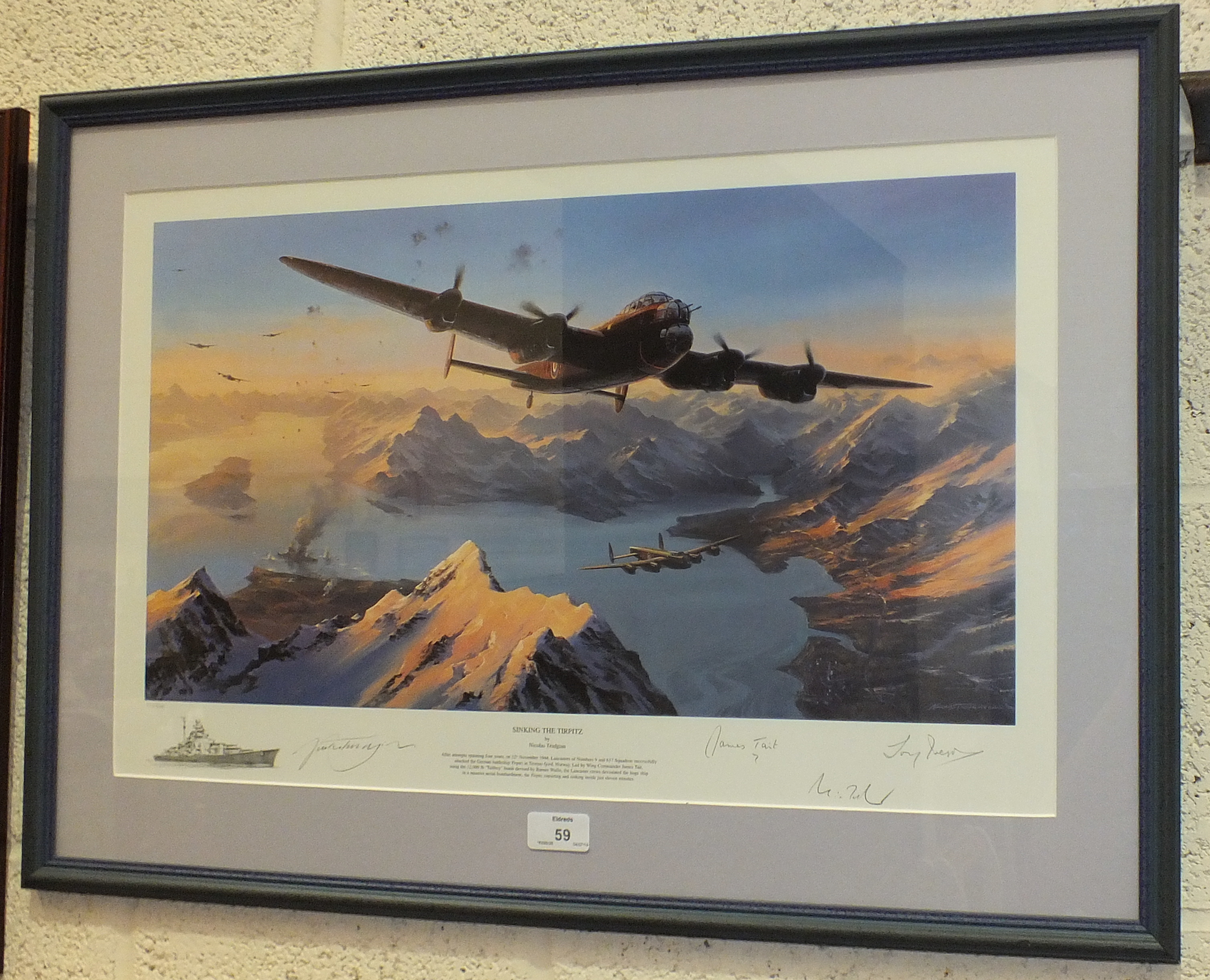 After Robert Taylor 'Return of The Few', a limited edition coloured print signed by the artist, - Image 2 of 2