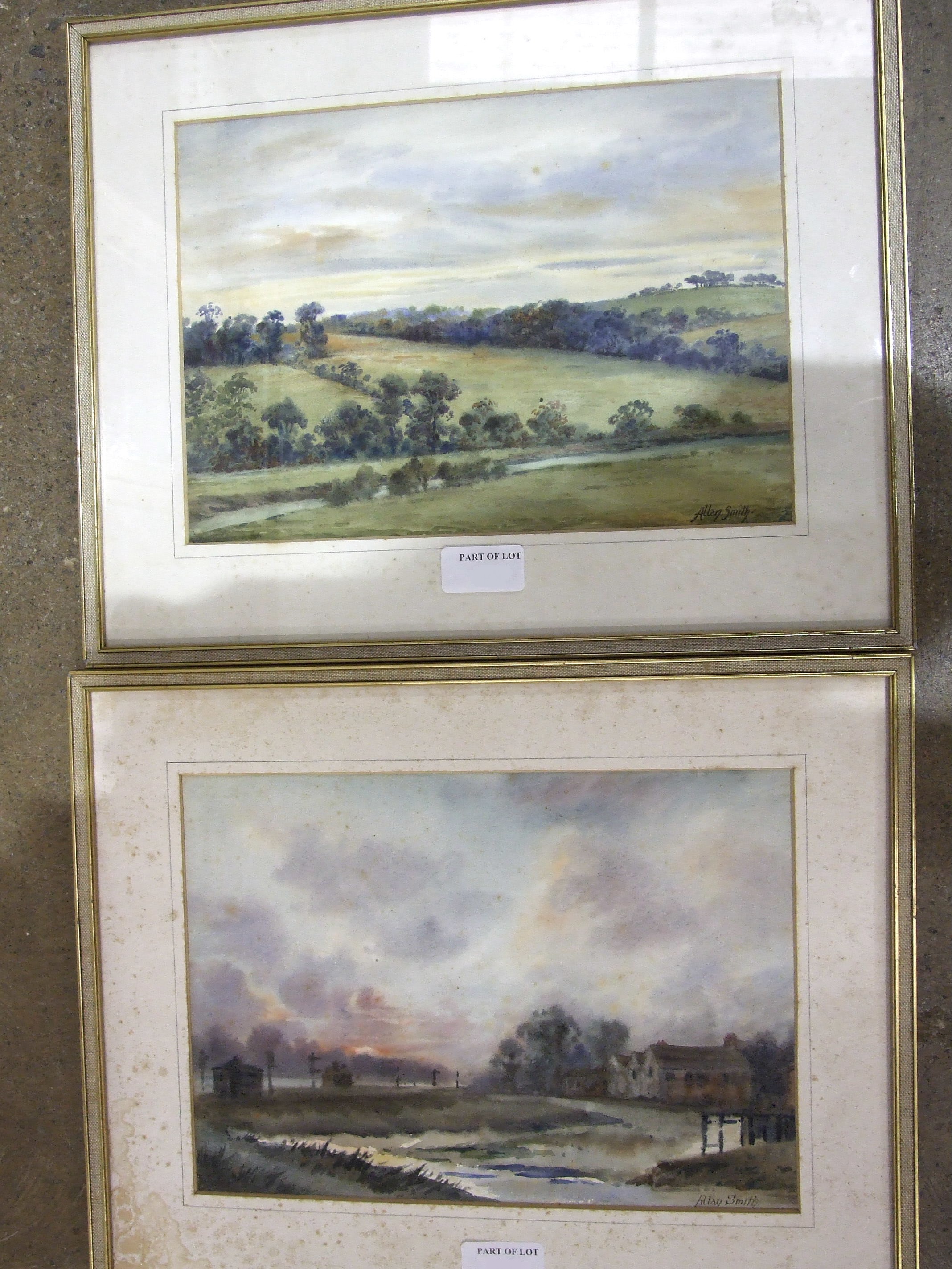 A collection of mainly-20th century watercolours, including M Hislop, 'The Island of Mull, off - Image 2 of 3