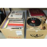 A large collection of LP records, mainly easy listening and musicals, together with a quantity of