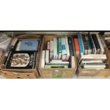 A quantity of various books on antiques and collecting, in three boxes.