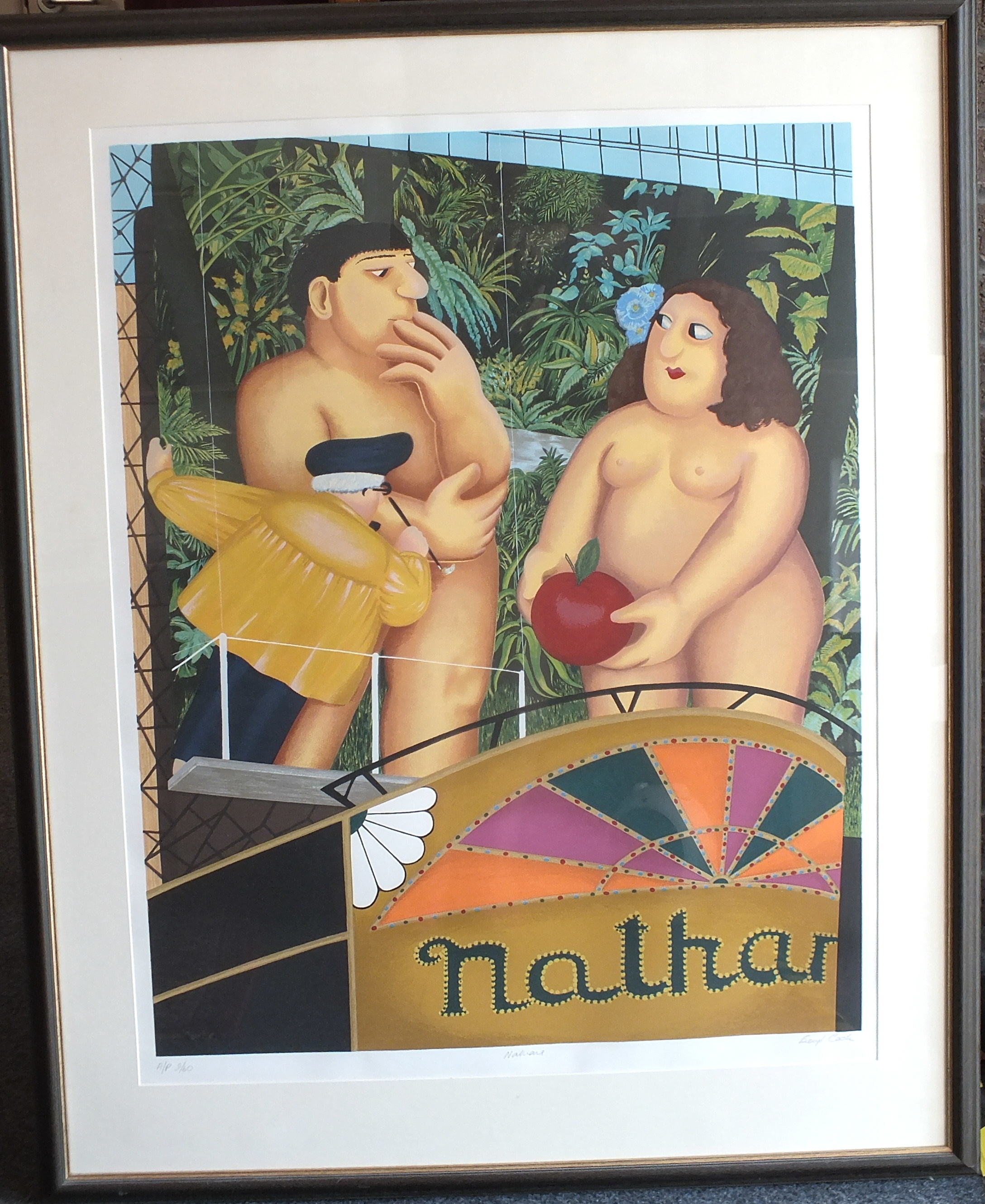 •After Beryl Cook (1926-2008), "Nathan's", a coloured print, artist's proof, 3/60, signed and titled