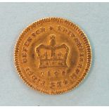 A George III 1806 gold third-guinea.