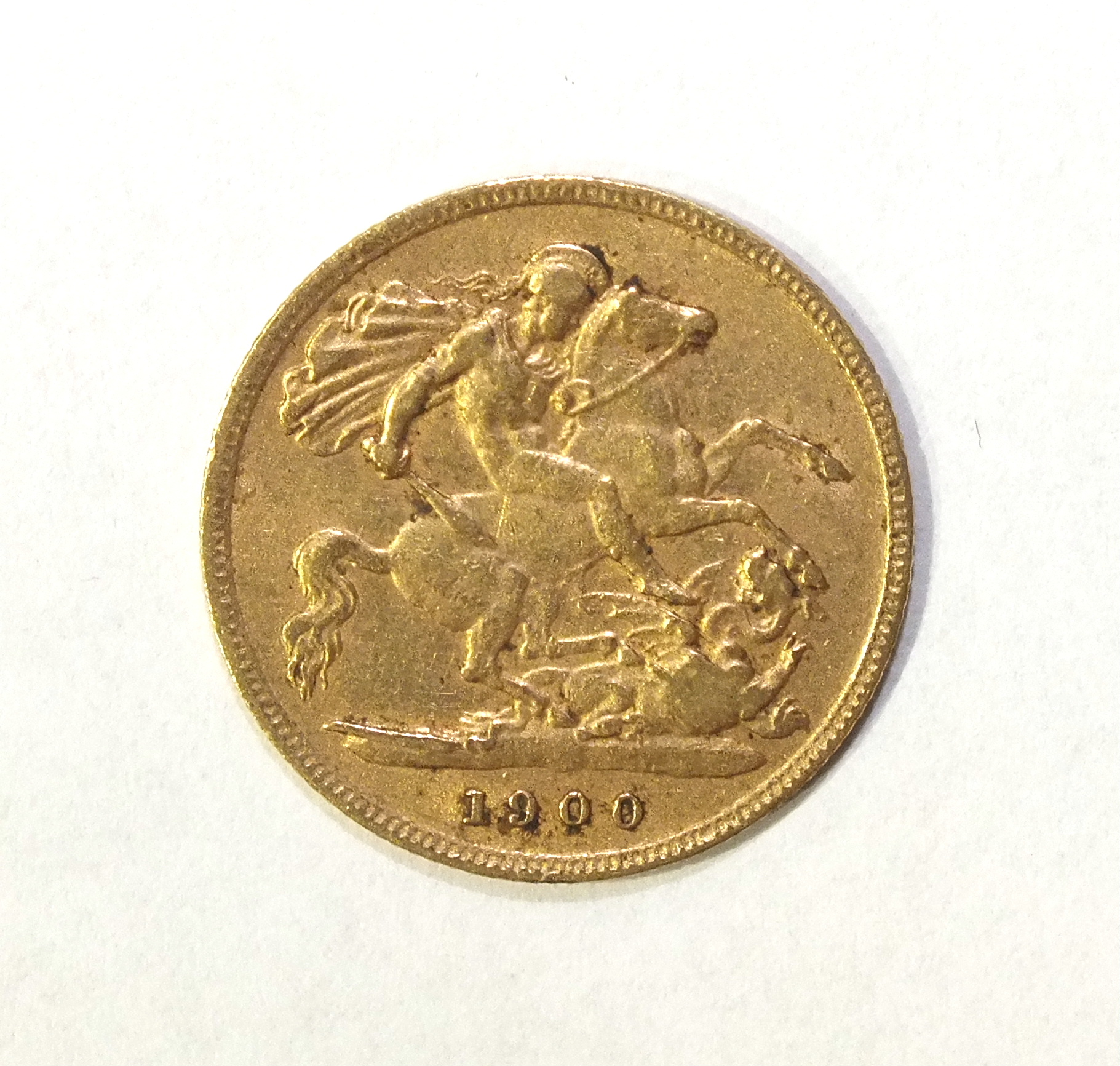 A Queen Victoria 1900 gold half sovereign. - Image 4 of 4