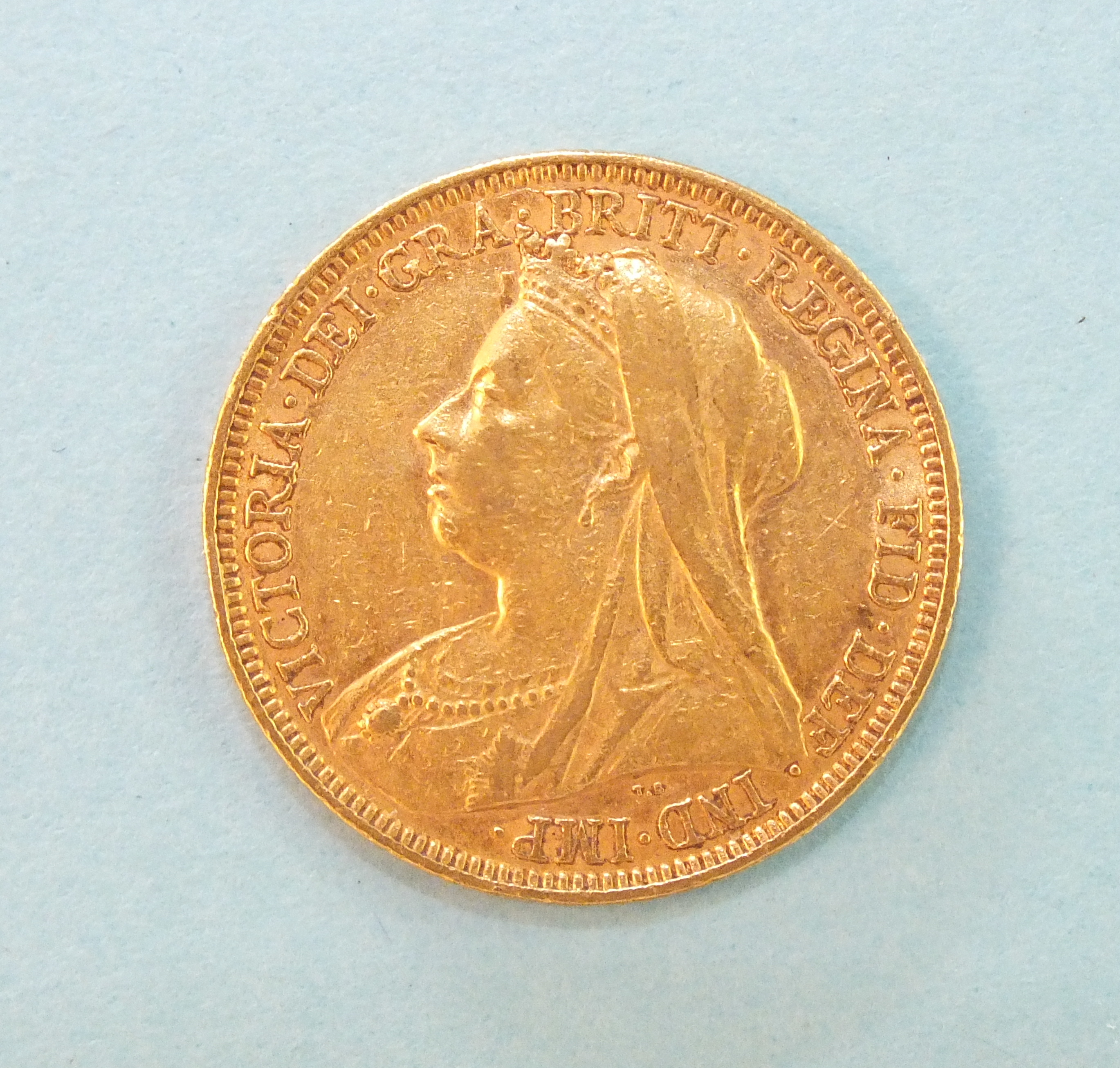 A Queen Victoria 1895 gold sovereign. - Image 2 of 2