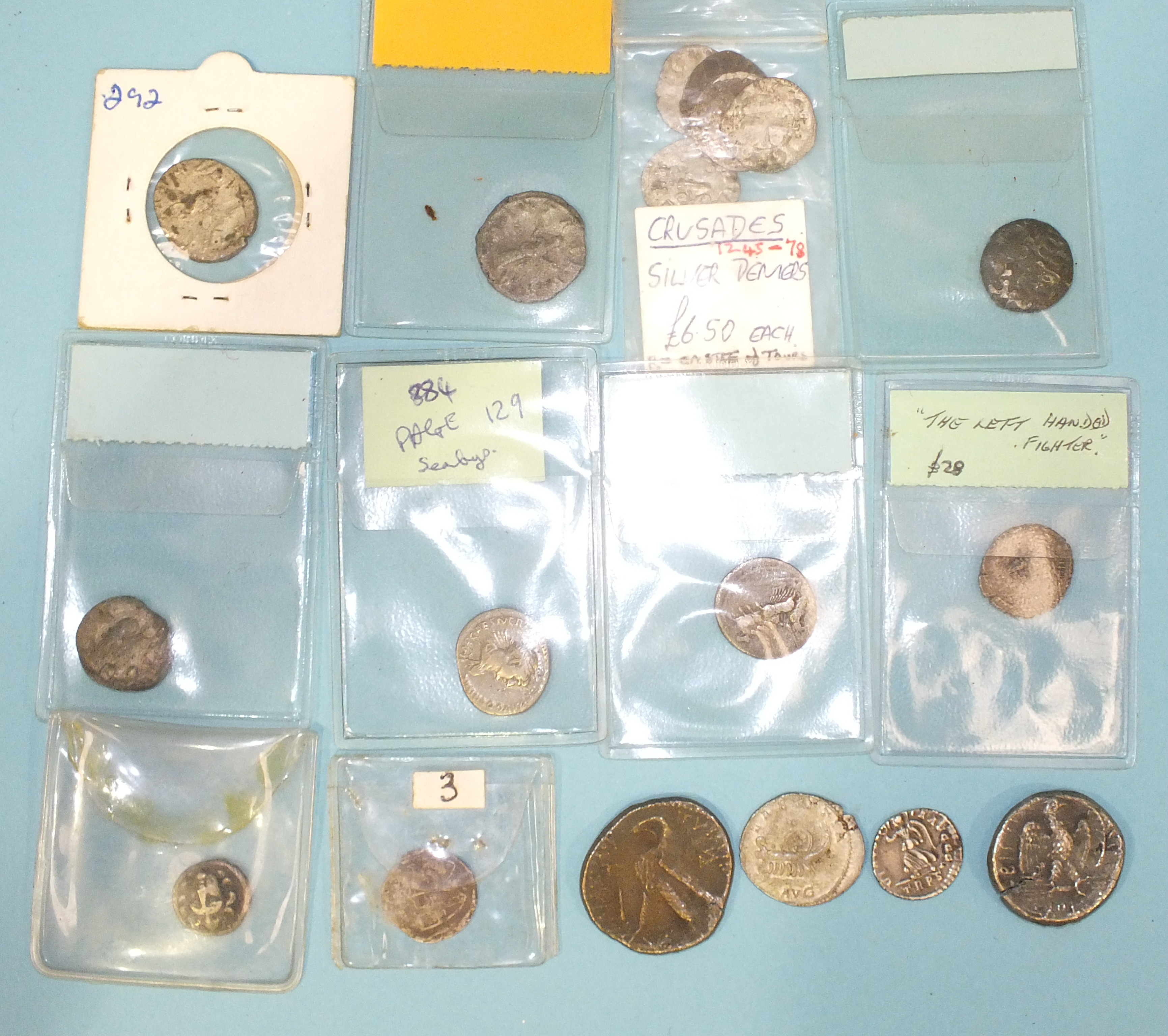 A collection of silver Roman and other coins. - Image 2 of 2