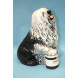 A 1960's Beswick ceramic advertising figure for Dulux Paints, depicting an Old English Sheepdog with