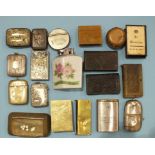 A quantity of metal, Bakelite and other Vestas, matchbox holders, etc, (19).