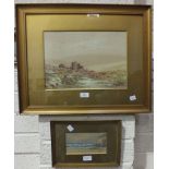 R. Southey, 'Dartmoor near Vixen Tor', a signed watercolour, 25.5 x 36cm, titled label with artist's