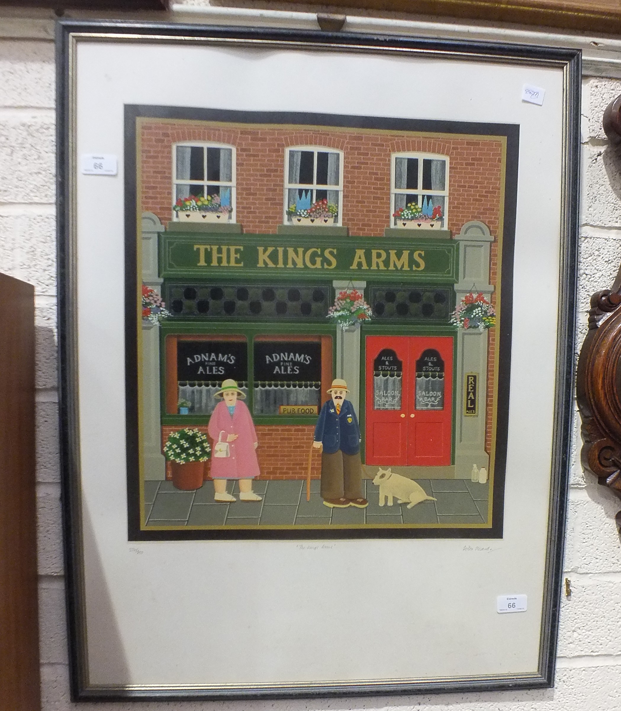 After Peter Heard, 'The King's Arms', a limited-edition coloured print no.276/300, signed and titled