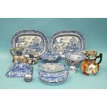 Twelve pieces of Copeland Spode blue and white 'Italian' pattern ceramics, including three