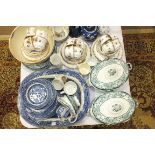 A collection of teaware, dinnerware and other ceramics.