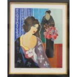 After Itzchak Tarkay (1935-2012), an Artist Proof serigraph 'Flowers', signed and marked AP, 14/