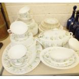 A collection of Minton 'Spring Valley' pattern dinnerware, approximately fifty-nine pieces and