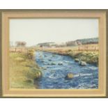 Rosalind Pierson, three contemporary miniature watercolours: 'East Okement River' 6.5 x 8.5cm, 'East