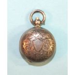 An Edwardian silver sovereign case, Birmingham 1903.