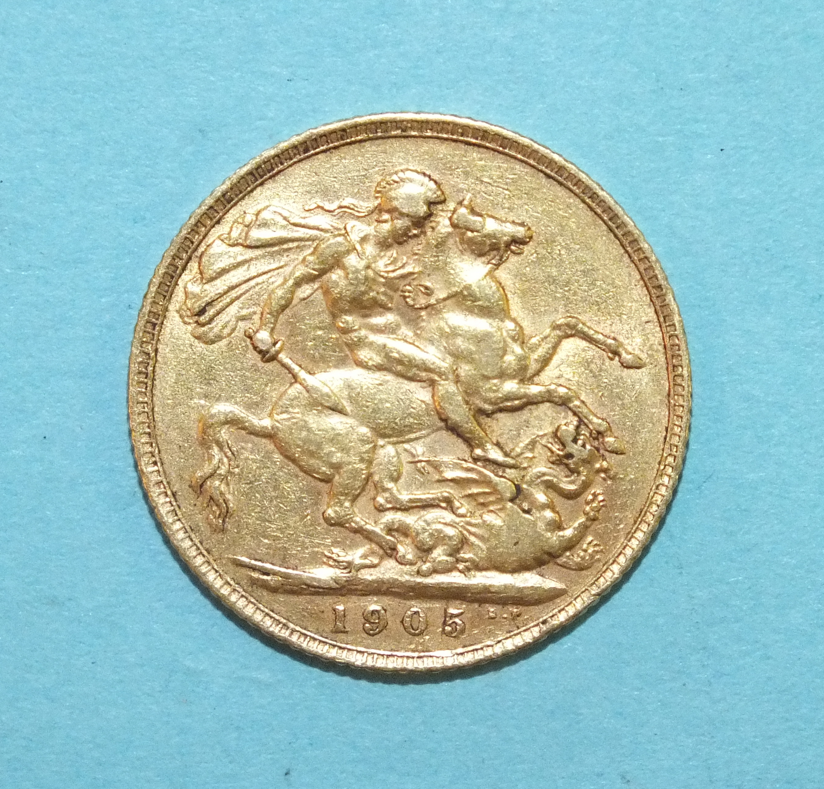 An Edward VII gold sovereign, 1905. - Image 2 of 2