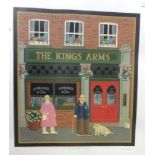 After Peter Heard, 'The King's Arms', a limited-edition coloured print no.276/300, signed and titled