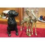 A Beswick large model of a Black Labrador 2314, 34cm high.