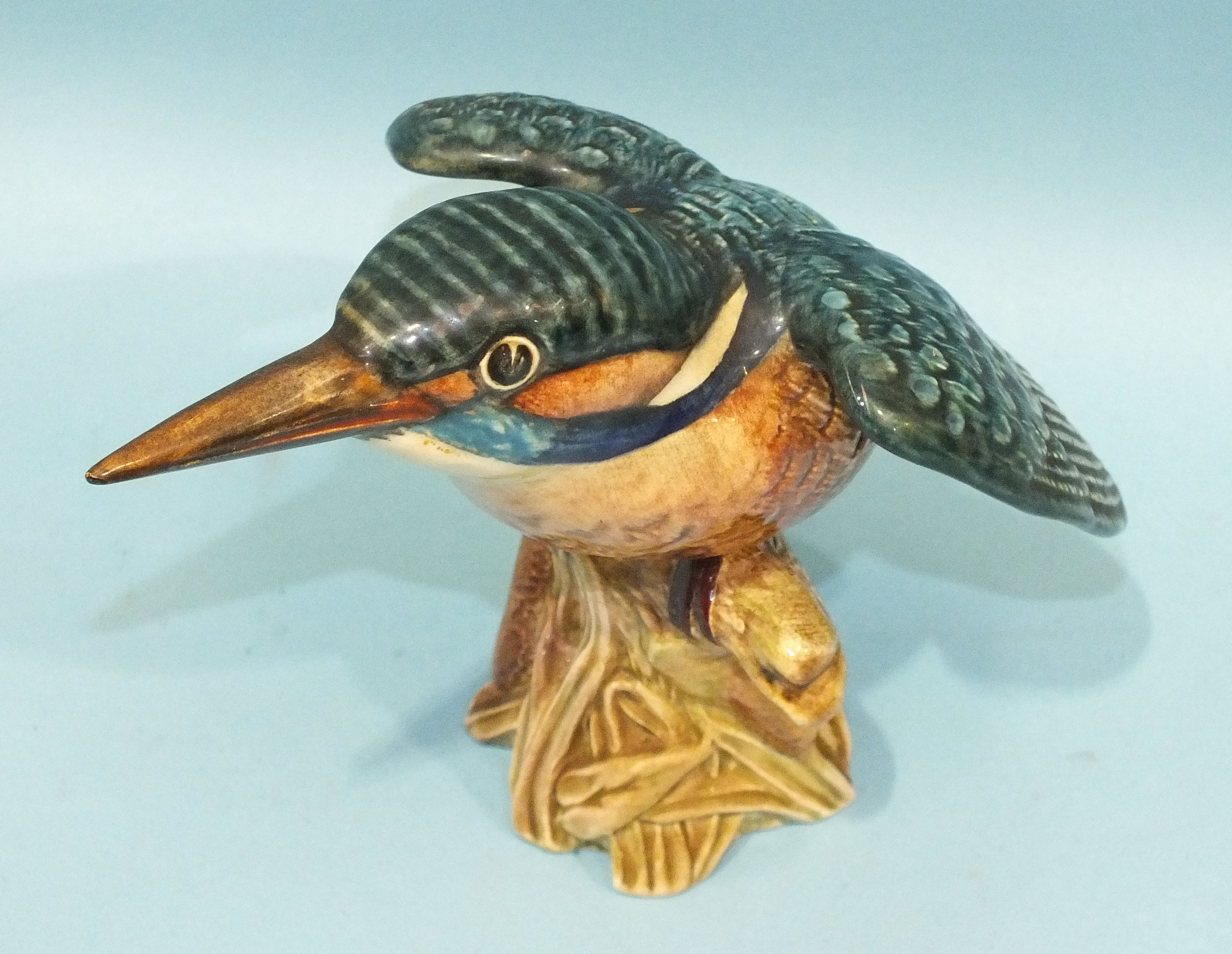 A Beswick model of a Thrush 2308, Beaver 2195, Kingfisher 2371, Barn Owl 1046 and a Nao model of a - Image 5 of 12